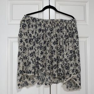 Abercrombie & Fitch Off the Shoulder Floral Top, S